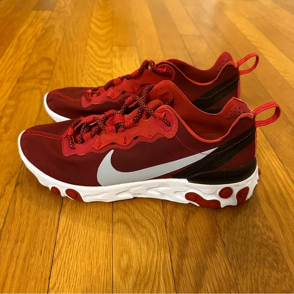 Nike React Element 55 Team Red - 8.5 - Picture 5 of 8